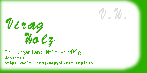 virag wolz business card